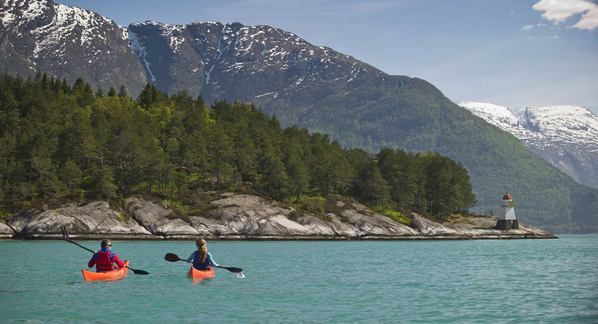Kayak dans les fjords de Norvège du Sud - © Visit Norway Kayak dans les fjords de Norvège du Sud