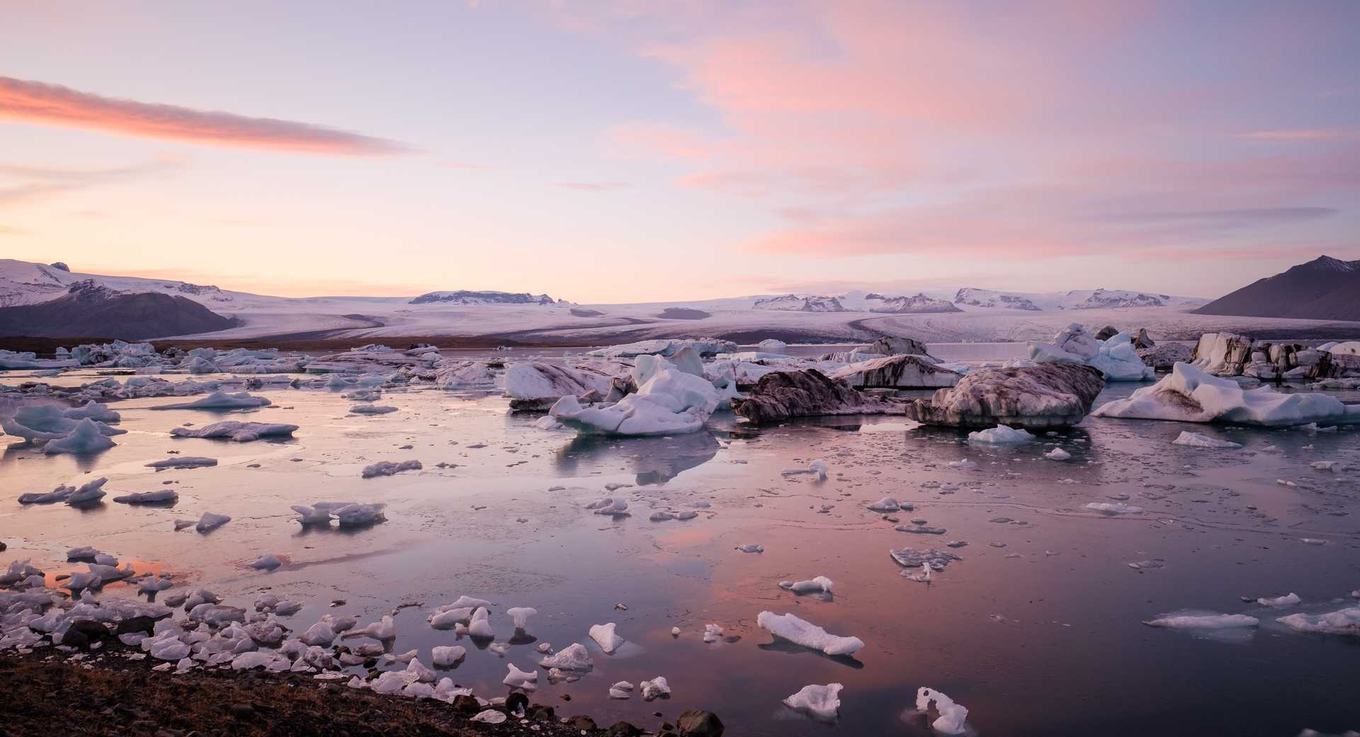 Lagune Jokulsarlon Islande