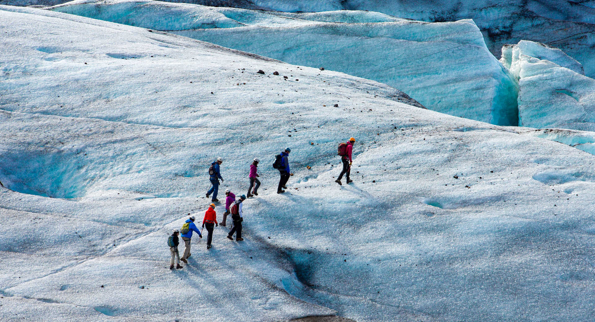 Marche sur le glacier du Vatnajokull