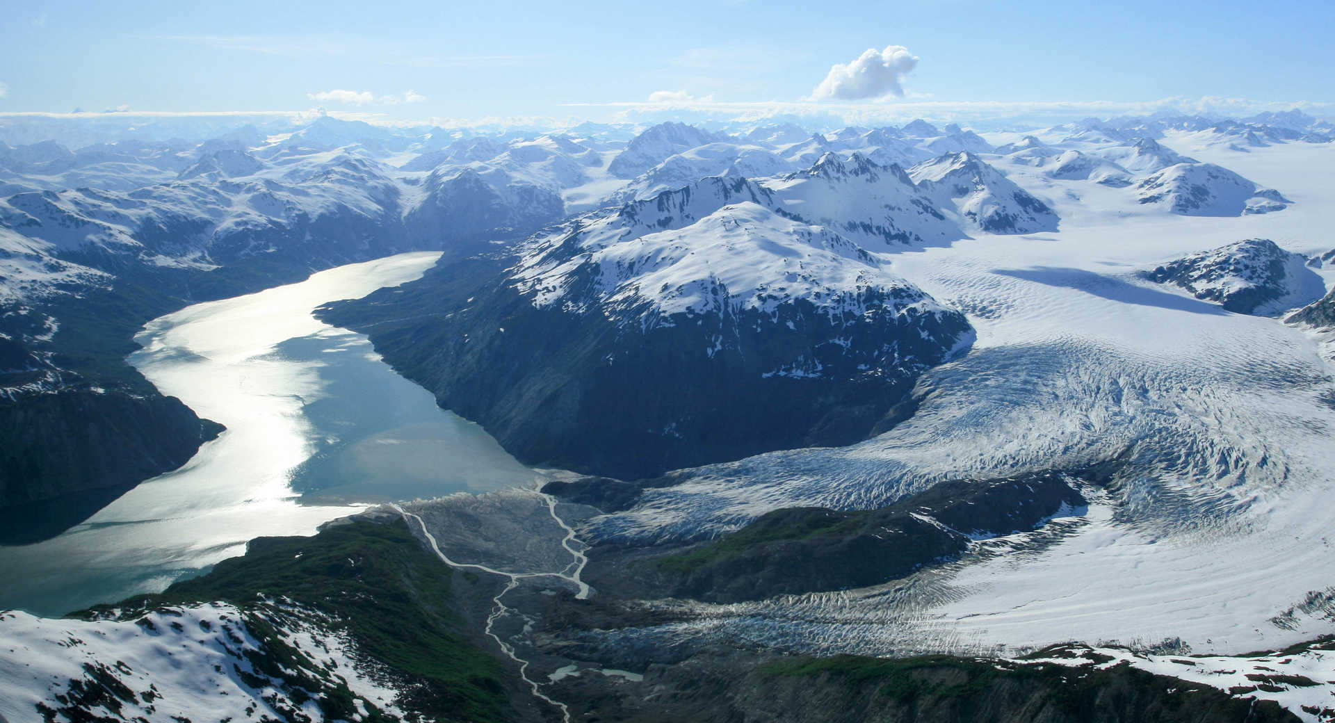 Paysage de l'Alaska l'été