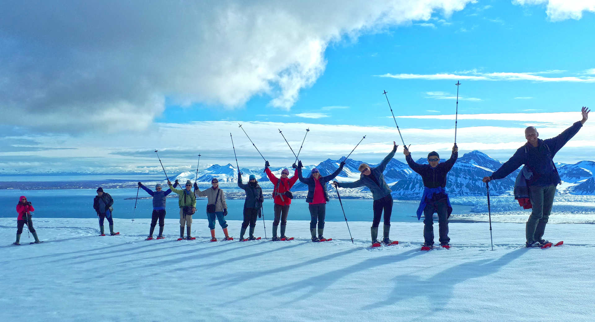 Photo de groupe au Spitzberg