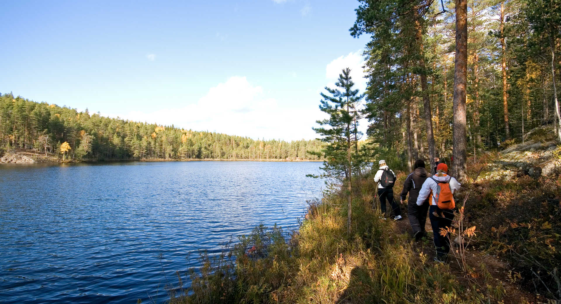 Randonnée en Finlande l'été