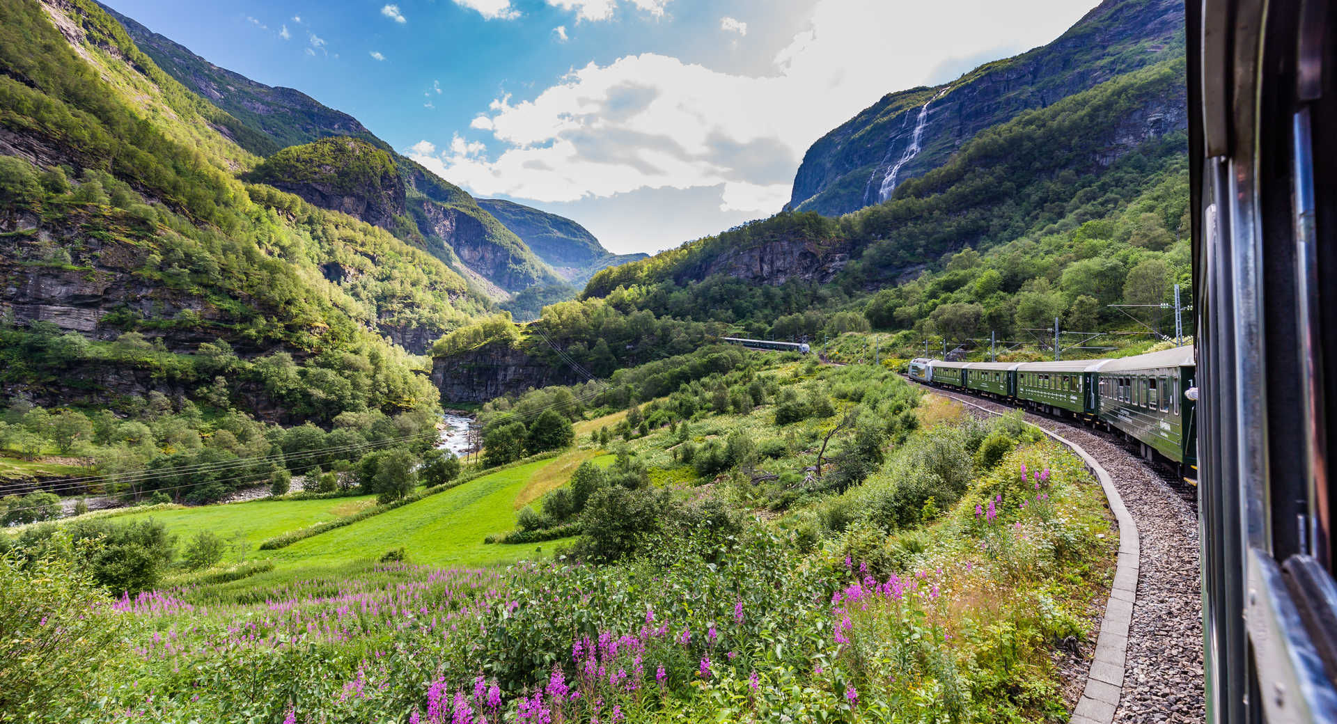 Train de Flåm dans le Sud de la Norvège