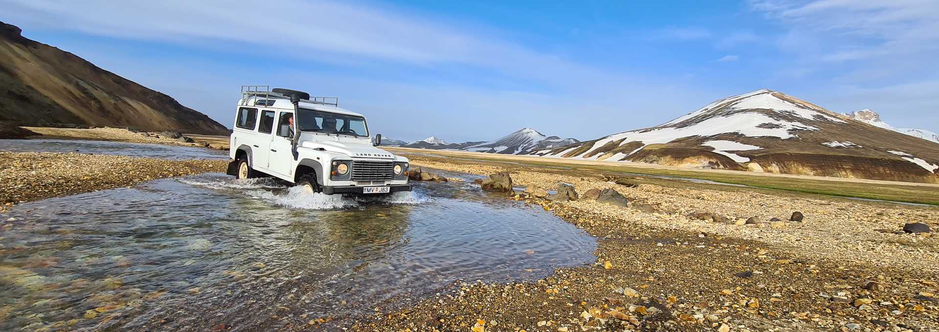 Defender voiture 66°Nord Islande été juin 2021