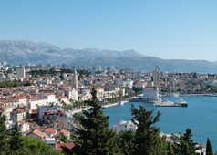 Croatie, vue sur Split depuis la colline de Marjan