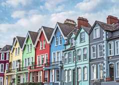 Irlande, maisons colorées, visite ville