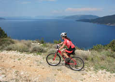 Randonnée à vélo sur les bords de la mer Adriatique en Croatie