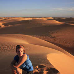 Coucher de soleil sur les dunes, Mauritanie