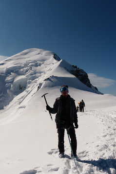 Ascension du Mont Blanc dans les Alpes