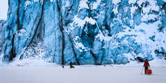 Glacier Von post du Spitzberg, Svalbard