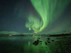 Observation des aurores boréales près de Tromso en Norvège
