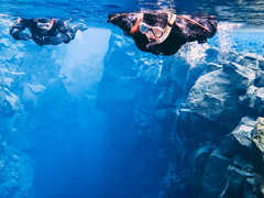 Snorkeling dans la faille de Silfra