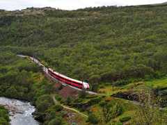 Voyage en train en Norvège