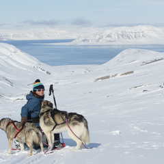 Aurélia Lanoe, guide arctique au Spitzberg
