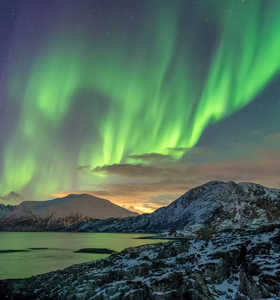 Aurores Boréales dans le Nord de la Norvège