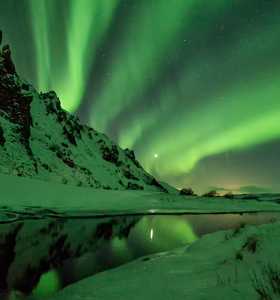 Aurores boréales en Islande