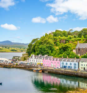 Capitale de l'île de Skye, Portree en Ecosse