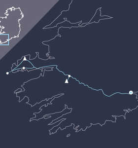 Carte de voyage en Irlande