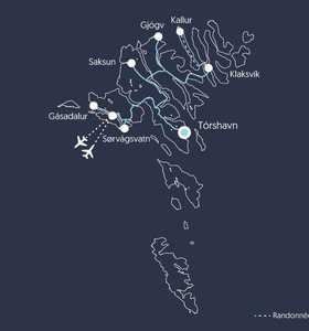 Carte EFEROR7 Îles Féroé