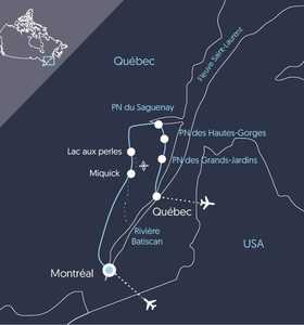 Carte UCANOEF Canada © 66NORD Carte UCANOEF Canada