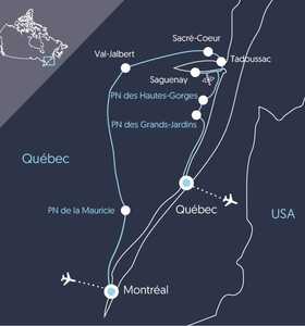 Carte UCAQUON Canada © 66NORD Carte UCAQUON Canada