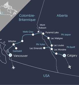 Carte UCAW2 Canada
