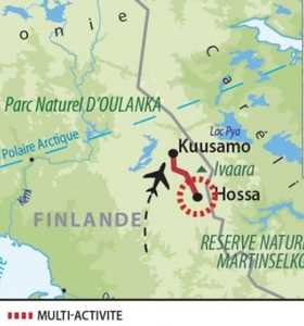 Carte Voyage Finlande - © 66 Nord Carte Voyage Finlande