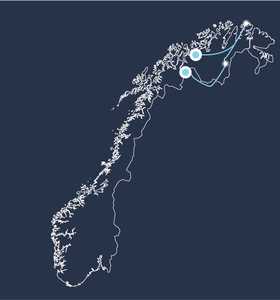 Carte voyage Norvège - © 66 Nord Carte voyage Norvège