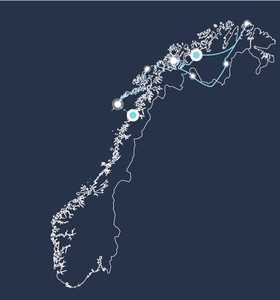 Carte voyage Norvège © 66 Nord Carte voyage Norvège