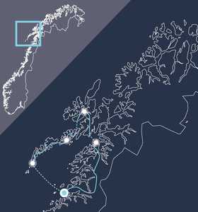 Carte voyage Norvège