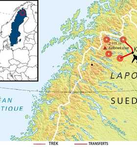 Carte Voyage Suède - © 66 Nord Carte Voyage Suède