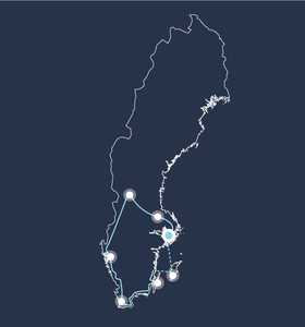 Carte voyage Suède