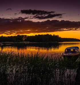 Coucher de soleil en Suède Coucher de soleil en Suède