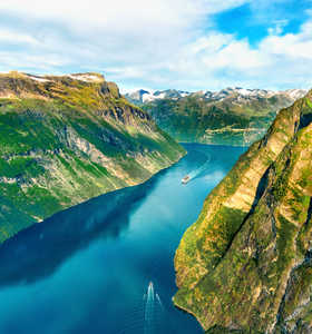 Geiranger fjord en Norvège