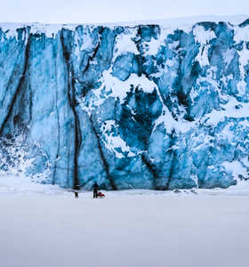 Glacier Von post du Spitzberg, Svalbard