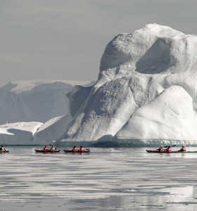 Kayak à Disko au Groenland