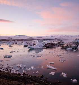 Lagune Jokulsarlon Islande