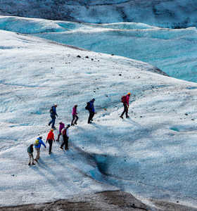 Marche sur le glacier du Vatnajokull