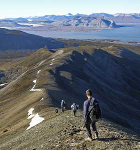 Randonnée au Spitzberg, Svalbard, fjord d'Ekman