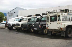 Defenders, land rover Islande