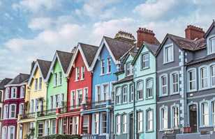 Irlande, maisons colorées, visite ville