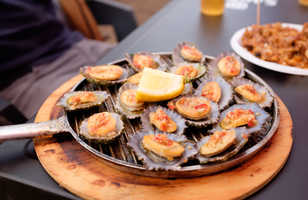 Lapas grelhadas ou patelles, plat typique des Açores