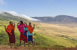 Maasai Shepherds, Ngorongoro, Tanzanie