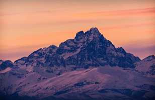 Mont Viso au coucher du soleil