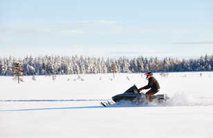 Motoneige en Laponie finlandaise