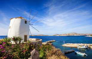 Moulin à Parikia, sur l'île de Paros