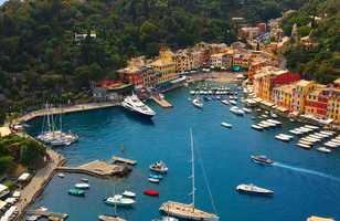 Portofino vue des sentiers pédestre