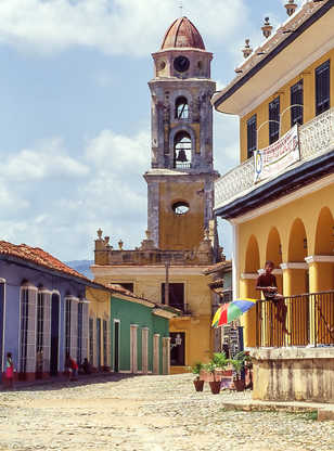 Clocher de l’église de San Francisco à Trinidad