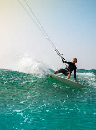 Kitesurfeur à Fuerteventura