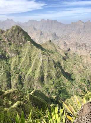 Montagnes vertes du Cap Vert